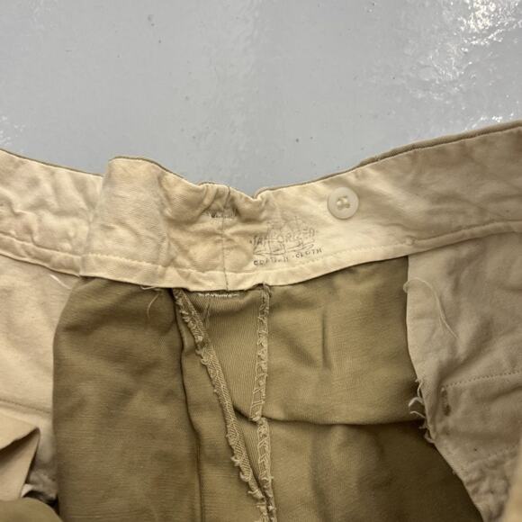 Vintage 50s Tan Sanforized Sail Cloth Workwear Chinos 36x31 - Picture 4 of 5